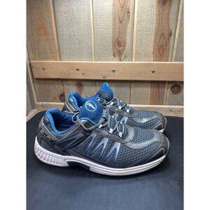 Orthofeet Sprint Mens Athletic Shoes 11D Gray/Blue Mesh Lightweight Supportive